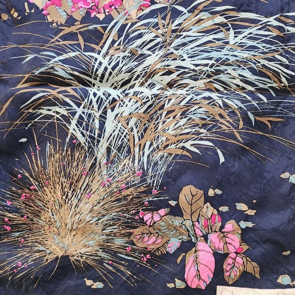 Christian Dior Flora Hand-Rolled Silk Neck Scarf